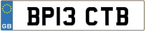 Truck License Plate